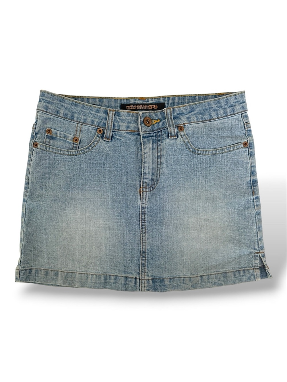 Pepe Jeans Light Blue Denim Mini Skirt